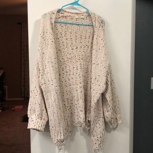 Confetti chenille cardigan